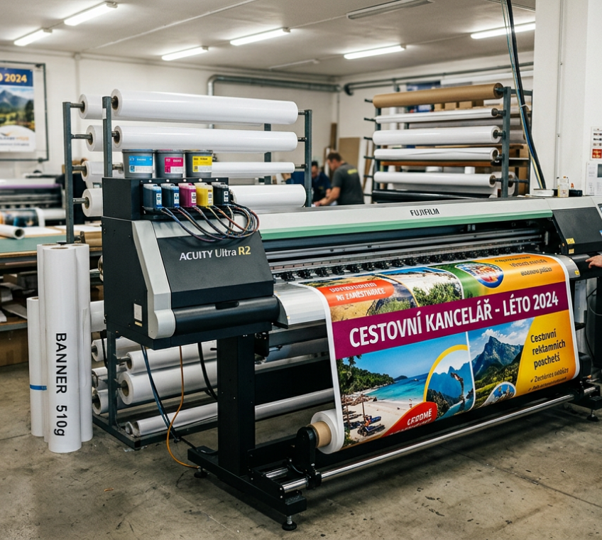 Velkoformátový tisk reklamních bannerů Fujifilm Acuity